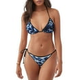thumbnail image 1 of Bingfone Blueberry Print Women's Bikini Set, Bikini Two-piece Set - High Elastic Strap Style, Beach Pool Swimsuit - Removable Chest Pad, 1 of 6