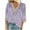 Purple, variant on Wancir Womens 3/4 Length Sleeve Tops Casual Three Quarter Sleeve T-Shirts Round Neck Cute Tunic Tops Summer Blouses for Women 2024
