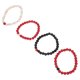 thumbnail image 2 of 4 pulseras de cuentas: pulseras de cuentas de piedra natural hechas a mano para mujeres y niñas. Pulseras elásticas con piedras para fiestas, verano, playa, vacaciones y festivales., 2 of 6
