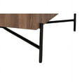thumbnail image 4 of Baxton Studio Savion Modern Industrial Walnut Brown Finished Wood and Black Metal Coffee Table, 4 of 6