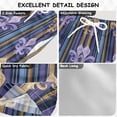 thumbnail image 4 of Stripes and Gold Purple Mardi-gras Flowers Swim Trunks Board Shorts Beach Pants Bathing Bottoms 4T, 4 of 8