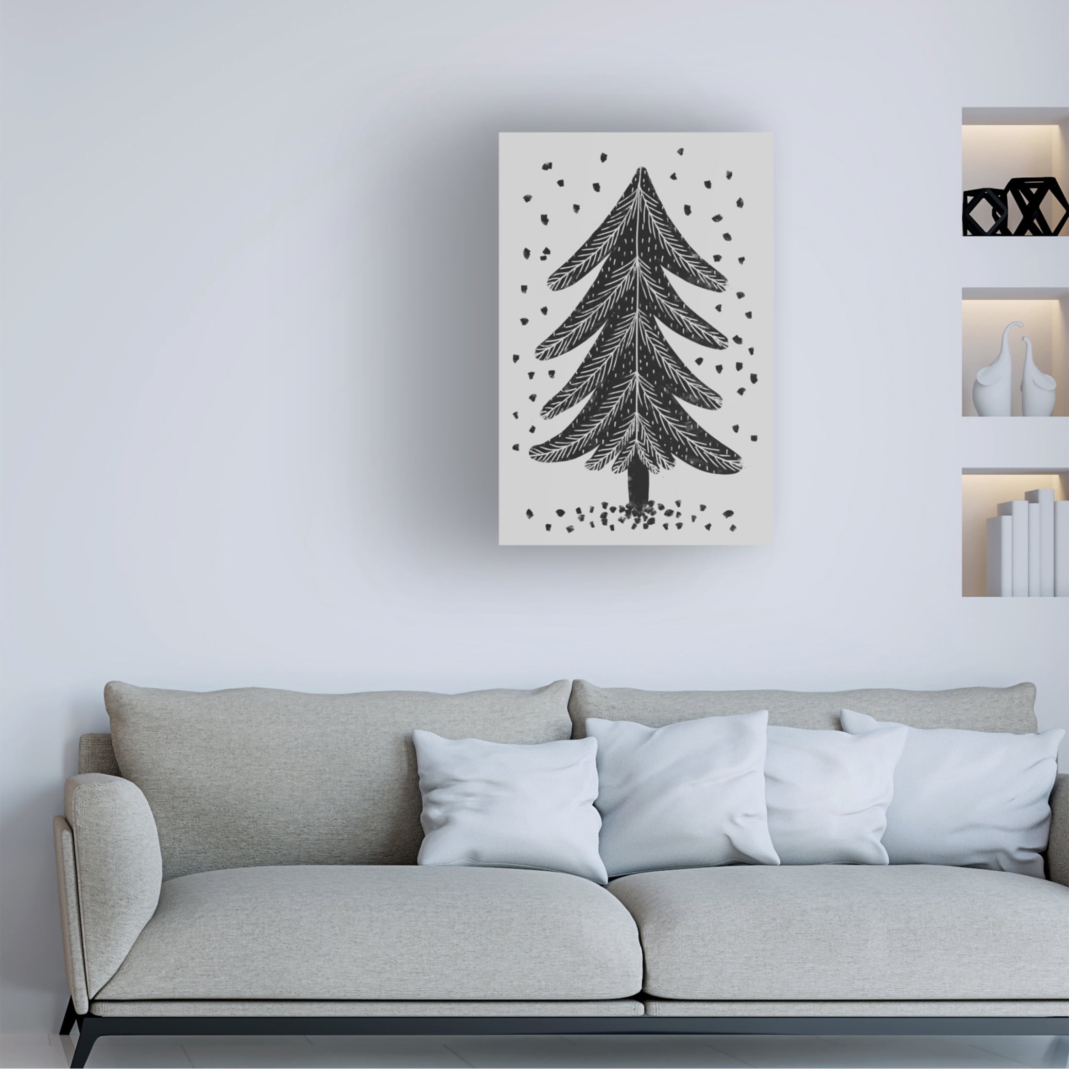 Canvas Wall Art - Treechild 'Pine Tree' Wall Art for Living Room, Bedroom, or Office D?cor by Trademark Fine Art - 22 x 32 Inches
