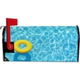 thumbnail image 5 of Coolnut Mailbox Cover Yellow Swim Ring Floating in Swimming Pool Post Mail Box Cover Magnetic Mail Wraps Cover Standard Size 20.7" L x 18" W, 5 of 5