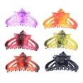 thumbnail image 5 of Supvox 6-Pack Sunflower Plastic Hair Clips for Women and Girls, Assorted Bright Colors, and Stylish Hair Accessories, 5 of 8