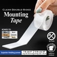 thumbnail image 7 of BAZIC  1" X 60" Double Sided Clear Mounting Tape, Heavy Duty Strong Adhesive, 24-Pack, 7 of 7