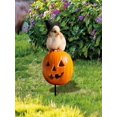 thumbnail image 4 of 2025 New Metal Halloween Skeleton Riding Chicken Stake, Whimsical Spooky Outdoor Decor | Garden, Yard, Lawn Halloween Decoration,C,1PC, 4 of 6