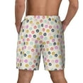 thumbnail image 4 of Uemuo Dandelion Floral Pattern Mens Swim Trunks Quick Dry Board Shorts with Mesh Lining, Stretch Beach Shorts Quick Dry No-Chafing Board Shorts-3X-Large, 4 of 9