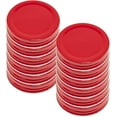 thumbnail image 2 of Southern Homewares Set of 12 Red Mason Jar Lids Small Mouth Size Leak Proof Silicone Seal Festive Colored Lids Kids Fun Lids, SH-10235-S12, 2 of 6