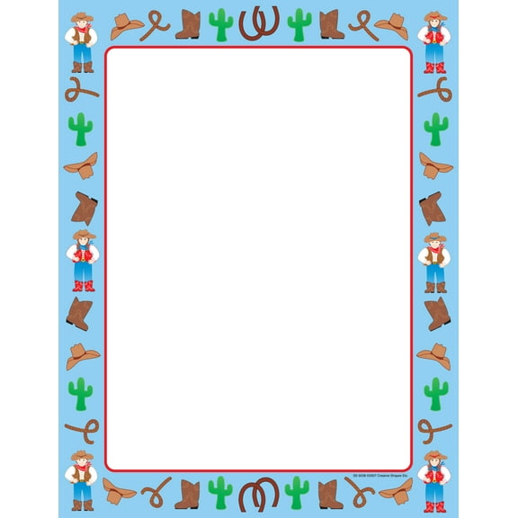 SHAPES ETC. Designer Paper - Western (50 Sheet Package)