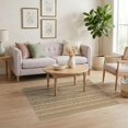 thumbnail image 3 of ODIKA 4'x6' Beige Natural Geometric Design Washable Area Rug Intricate Pattern with Sisal-Like Non-Slip, Chair-Friendly, Flatwoven for Home Office, Under Desk, 3 of 7