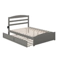 thumbnail image 4 of AFI Warren Full Wood Platform Bed with Headboard Footboard & Twin Trundle, Grey, 4 of 15