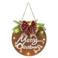 thumbnail image 1 of Cartel de Navidad HOMCDALY Merry Christmas con 12 luces LED, 1 of 8