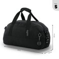 thumbnail image 4 of TOTTO Maleta Deportiva - Bolsa de Viaje | Chica | con Asa y Correa de Hombro Removible ACTIVE S negro CH, 4 of 6