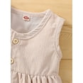 thumbnail image 5 of Bagilaanoe Toddler Baby Girl Corduroy Dress Sleeveless A-line Princess Dresses Headband 6M 9M 12M 18M 24M 3T Infant Casual Swing Sundress, 5 of 8
