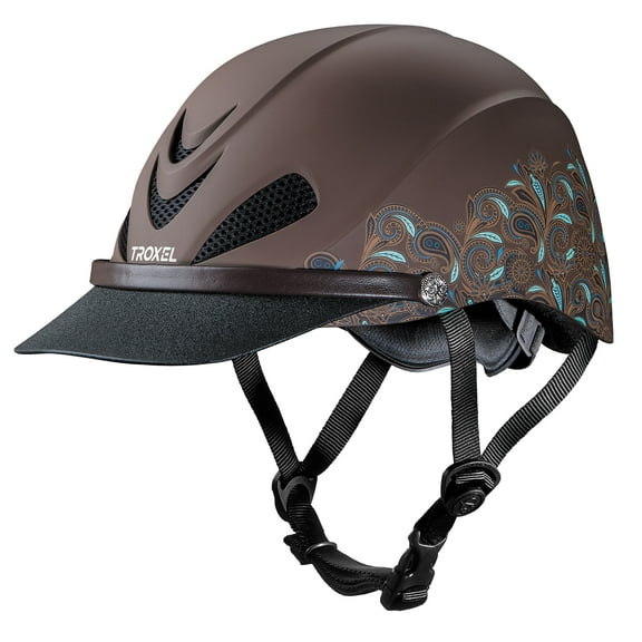 Medium Troxel Sure Fit Pro Dakota Hat Band Horse Riding Helmet Turquoise