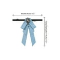 thumbnail image 2 of INSPIRE CHIC Women's Ribbon Brooch Necktie Rhinestone Bow Ties for Elegant Chic Light Blue One Size, 2 of 5
