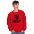 thumbnail image 3 of Cool Trophy Husband Number 1 Hubby Men Big & Tall Sweatshirt Brisco Brands 4X, 3 of 6