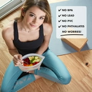 Zip Top Reusable 100% Platinum Silicone Food Storage Containers - Made in the USA - 3 Dish Set - Peach