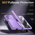 thumbnail image 6 of TONGATE for Samsung Galaxy Z Fold 5 Case with Stand,[Hinge Protection][Slide Camera Cover] Protective Armor Case,Purple, 6 of 7
