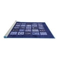 thumbnail image 2 of Ahgly Company Machine Washable Indoor Rectangle Abstract Blue Modern Area Rugs, 7' x 10', 2 of 4