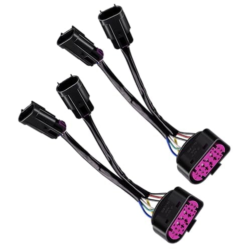 2Pcs Headlight Conversion Harnesses Compatible with 2009-2018 Dodge Ram 1500 2500 3500 etc (Convert Quad Housing Headlights to Projector Headlights)$$Vehicle Parts & Accessories