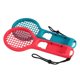 thumbnail image 2 of Tennis Game Handle for Gaming Use Red ABS Controller Grip with Arm Strap for Somatosensory Games, 2 of 3
