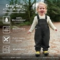 thumbnail image 5 of JAN & JUL Snow Pants for Baby Boys Girls, Waterproof Overalls (Black, 1-2T), 5 of 7
