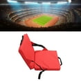 thumbnail image 1 of Thickened Soft Comfortable Outdoor Back Chair Cushion With Backrest, Suitable For Stadiums Beach, Portable, 1 of 8