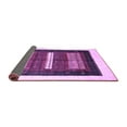 thumbnail image 2 of Ahgly Company Indoor Square Abstract Purple Contemporary Area Rugs, 4' Square, 2 of 4