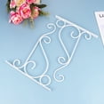2pcs Iron Hanging Plant Brackets Wallmounted Garden Hook Decorative