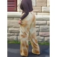 thumbnail image 5 of Women'S High Waisted Baggy Jeans Trendy Wide Leg Washed Distressed Denim Pants Brown XXXL, 5 of 8