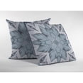 thumbnail image 2 of 26" Blue Floral Forest Indoor Outdoor Zippered Throw Pillow, 2 of 4