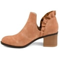 thumbnail image 3 of Journee Womens Lennie Slip On Stacked Heel Booties, 3 of 10