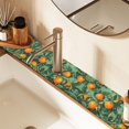 thumbnail image 2 of Yayeee Faucet Mat for Kitchen Sink 14.7" Diatomite Long Splash Guard Pad, Orange Tree Pattern, 2 Pack, 2 of 7
