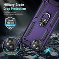 thumbnail image 3 of for 14 Plus Case,with Kickstand,[Military-Grade Protection] Shockproof Phone Case,for iPhone 14 Plus Case Purple, 3 of 12