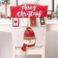 thumbnail image 3 of funda para silla navideña, decoración de Papá Noel, a prueba de polvo, funda para silla colorida JM  Papelería, 3 of 5