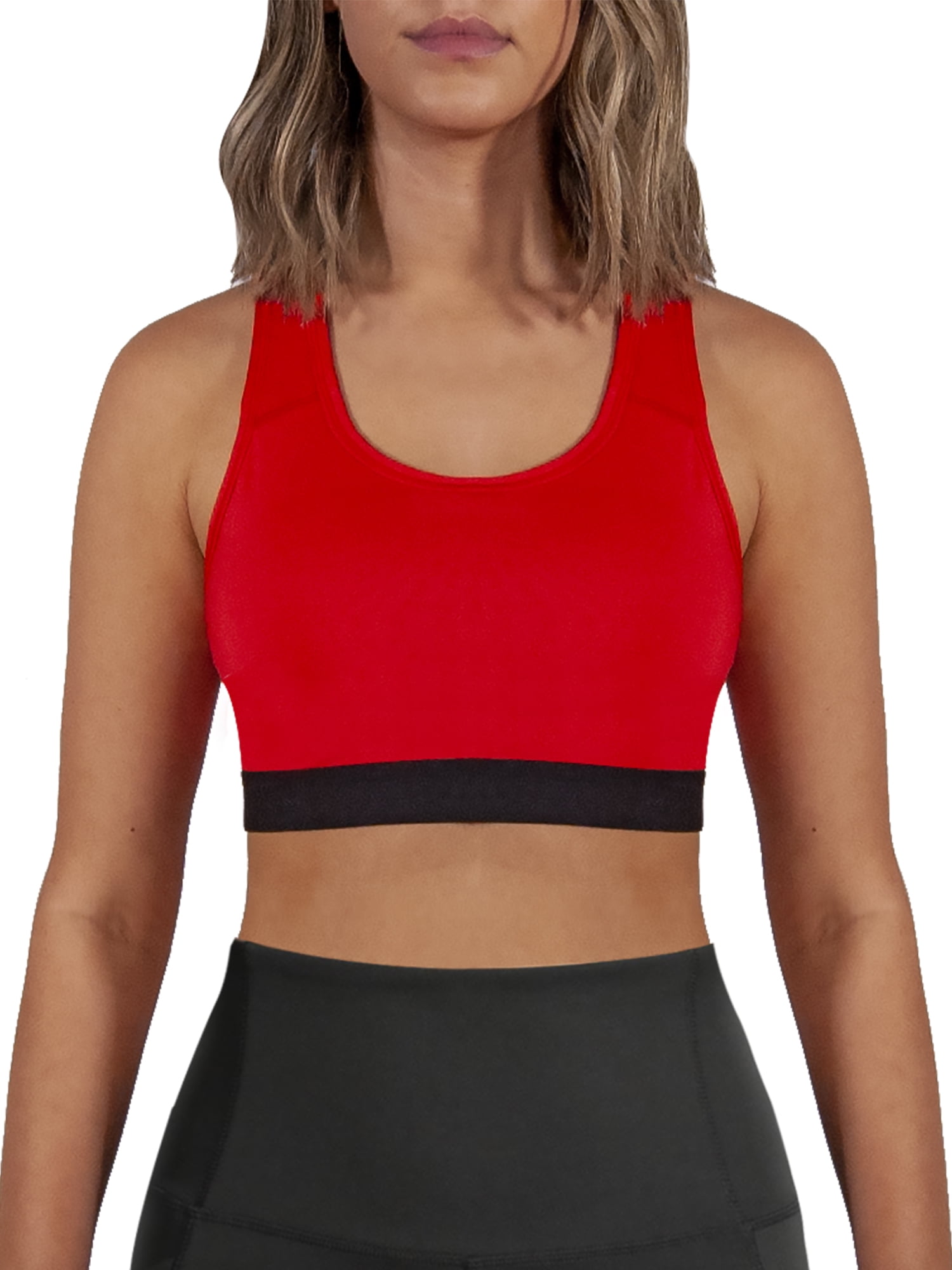 Avia Medium Support Racerback Sports Bra, 2 Pack