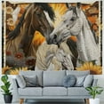 thumbnail image 4 of Orinice Horses Sunflower Tapestry Wall Hanging Unique Style Graphic Tapestries Home Wall Decor Art for Living Room Bedroom Apartment Farmhouse Dorm 60x50inch, 4 of 6