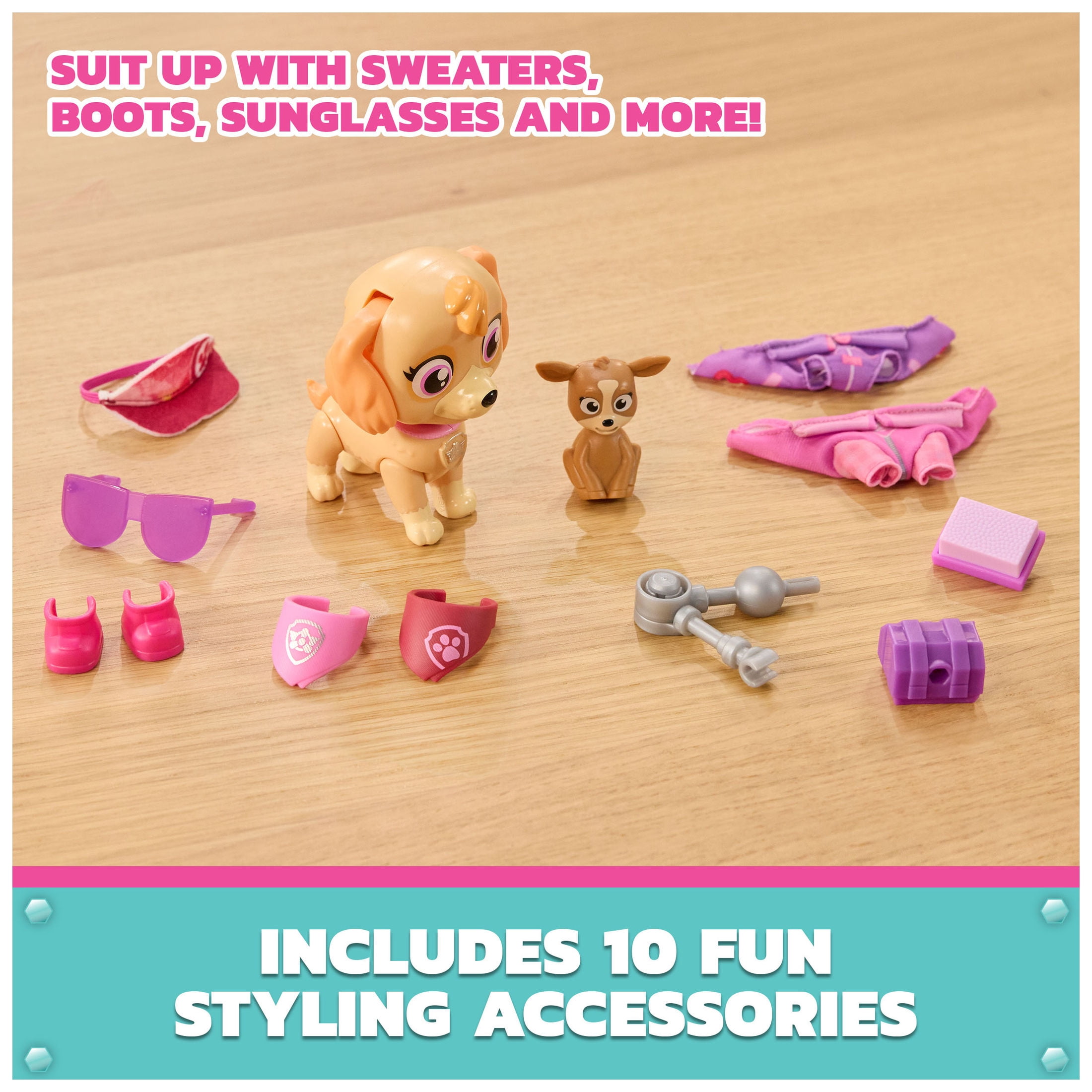 PAW Patrol Skye's World Skye Rescue-Ready Style Pups, Ages 3+