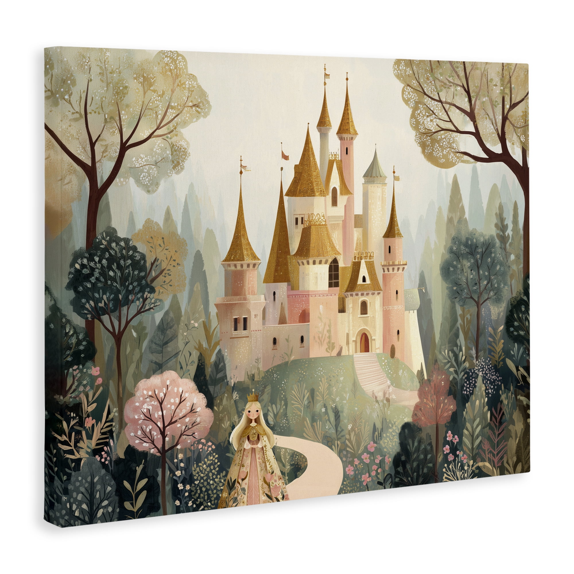 Stupell Industries Whimsical Castle Path Canvas Wall Art, design by Christine Simpson Art