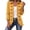 Yellow, variant on Womens Lightweight Jacket Long Sleeve Ruffle Button Front Cardigan Jacket Open Front Lapel Collar Double Breasted Casual Outerwear Coat with Lining