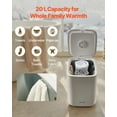 thumbnail image 4 of VEVOR 20L Towel Warmer Bucket with LED Dispaly 4 Hooks and Security Lock White, 4 of 9