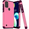 thumbnail image 1 of Kaleidio Case For Wiko Voix [Astro Armor] Rugged Slim [Shockproof] Impact Protector Hybrid Cover [Light Pink/Wine], 1 of 4
