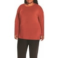 thumbnail image 2 of Banana Republic Women's Cozy Crewneck Pullover Top (Orange, Large), 2 of 4