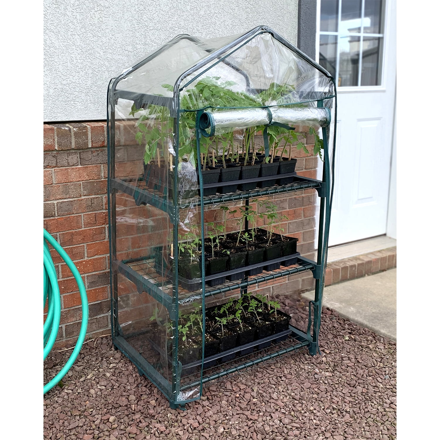 Tierra Garden 3 Shelf Mini Greenhouse 27" x 19" x 49", Lightweight
