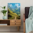 thumbnail image 5 of Qisvanset 12x16 Inch Abstract Geometric Orbs Teal Gold Canvas Print Wall Art, 5 of 5