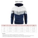 thumbnail image 3 of Sudadera Con Capucha Para Hombre, Fibra De Poliéster, Amigable Con La Piel, Suelta, Para Hombre, A La Moda, Lavable A Máquina, Empalme De Color Para Trabajar Para Acampar ANGGREK  Otros, 3 of 5