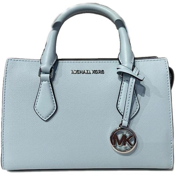 Michael Kors by Sheila Women's Faux Leather Satchel Handbag, Vista Blue