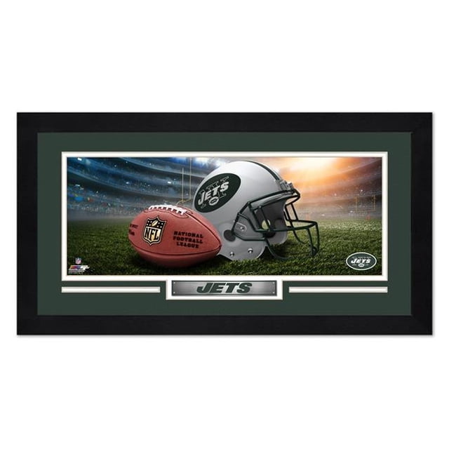 Casque Encadré 13x7 New York Jets Imprimé Design Stade