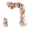 thumbnail image 2 of Restaurantware-Balloonify Balloon Garland Set, 1 Party Decoration Kit - 126 Balloons, With Chain, Champagne Star Latex Balloon Arch Kit, Includes Glue Dots And Ribbon- Restaurantware, 2 of 3